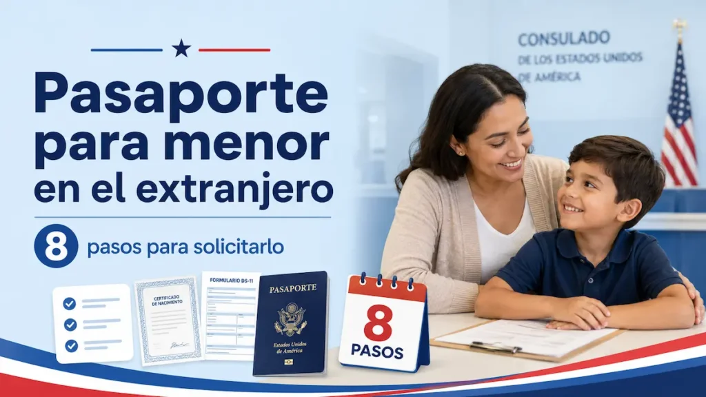 Pasaporte estadounidense para menor en el extranjero